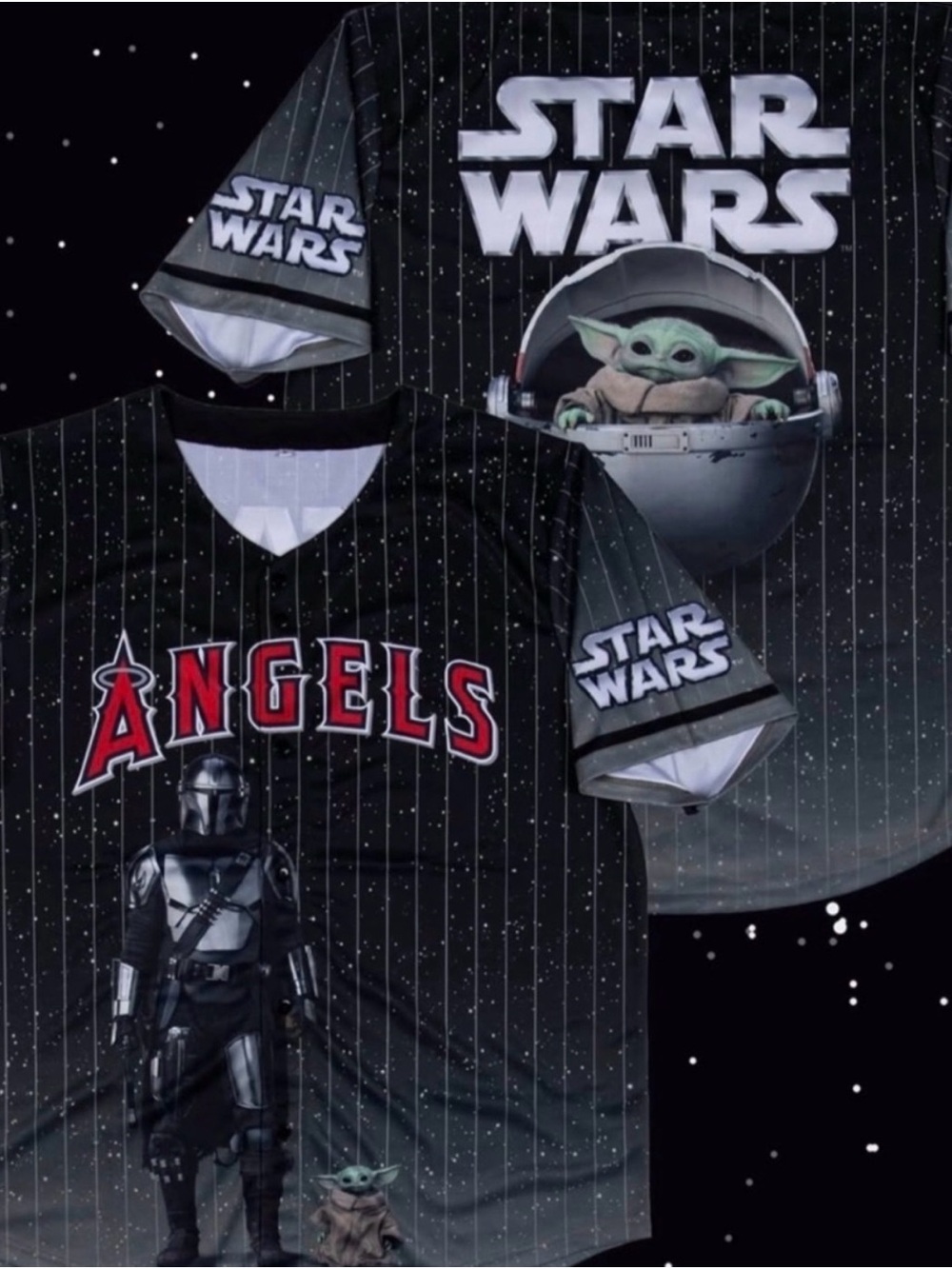 Anaheim Angels and Star Wars Jersey Set